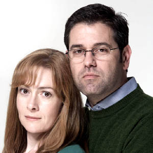 Emma Fielding and Patrick Baladi Kidnap & Ransom promotional photo, 2011 ITV